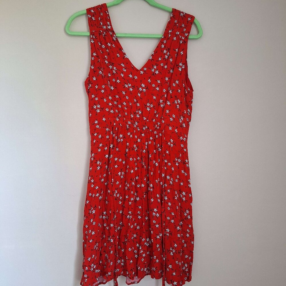 Mercer & Madison Red Floral Dress - Size 12